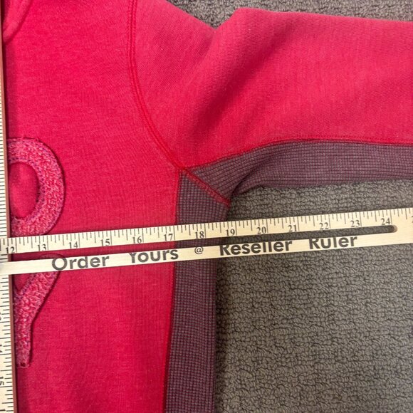 Roxy Zip Up Hoodie Medium Cotton Blend Waffle Knit Sweatshirt Pockets Casual Y2K - Picture 5 of 16